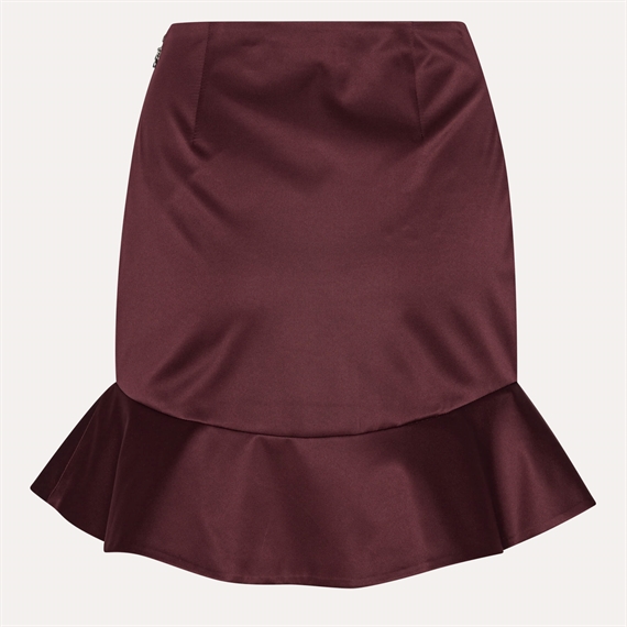 Rotate Satin Mini Nederdel, Zinfandel